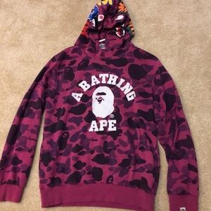 BAPE Bathing Shark Hoodie Sweatshirt Jacket